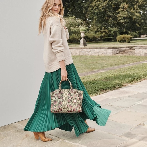 NWT Brahmin LG PRISCILLA Labyrinth Floral Bag - Picture 5 of 5